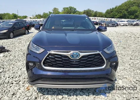 2021 Toyota Highlander Hybrid Platinum from USA, damaged, VIN 5TDEBRCH3MS027931